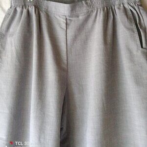 Women's Pants Slacks 18W Gray Alfred Dunner NWT Elastic Waist